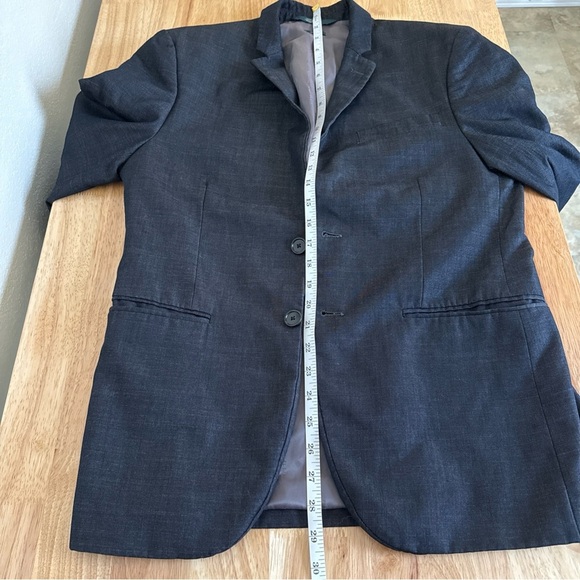 Perry Ellis Men’s Blazer 38 Short Dark Gray Slim Fit Jacket Sport Coat - Picture 8 of 9